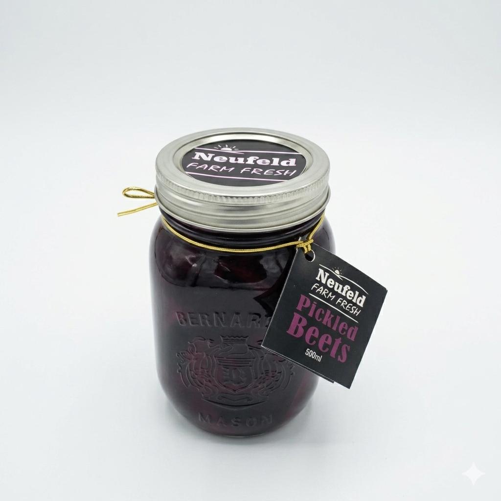 Jar of Neufeld Farm Fresh Pickled Beets